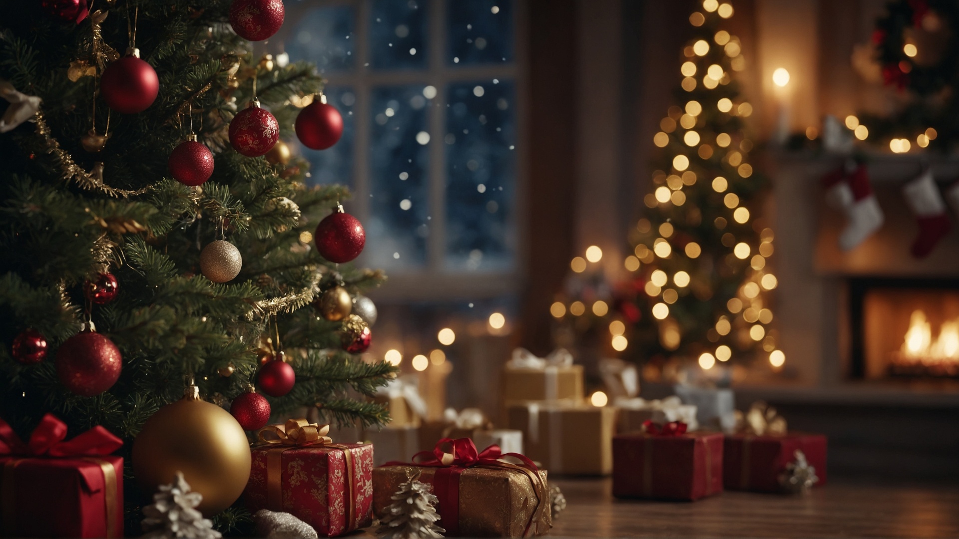 Christmas tree with gifts