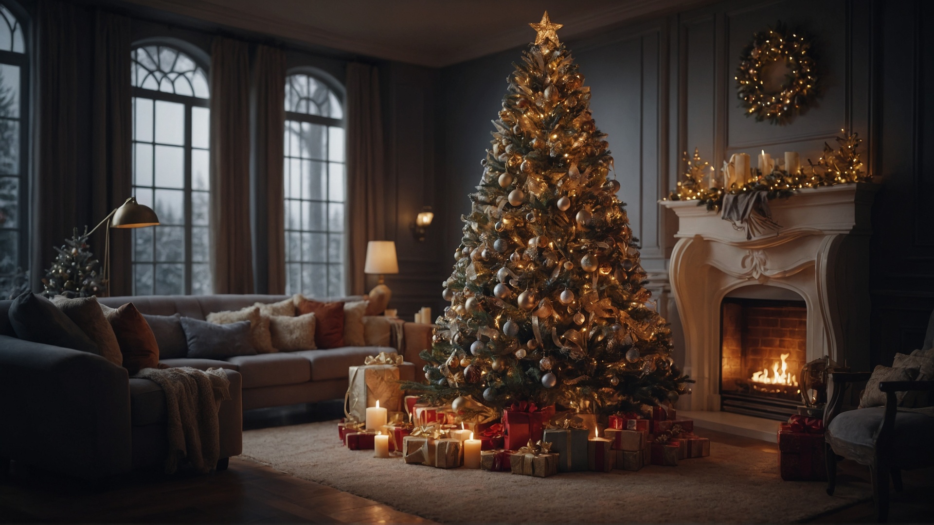 Christmas tree with gifts