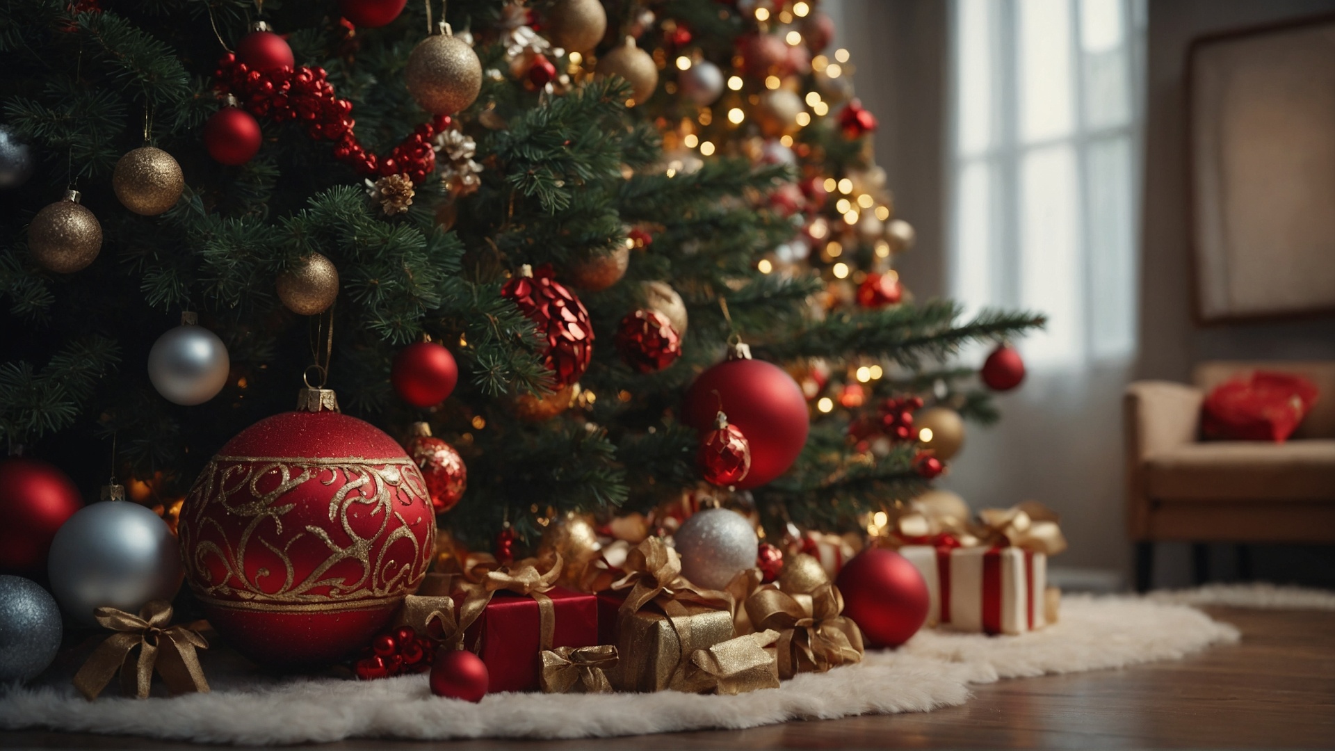 Christmas tree with gifts