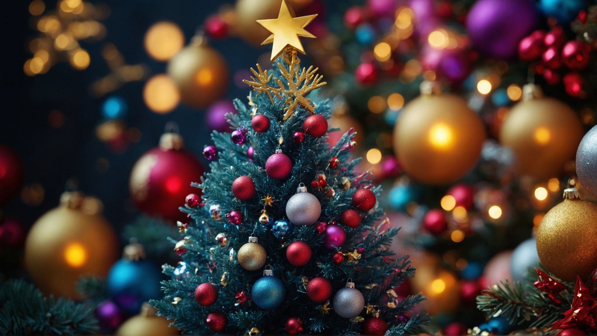 Decorated christmas tree