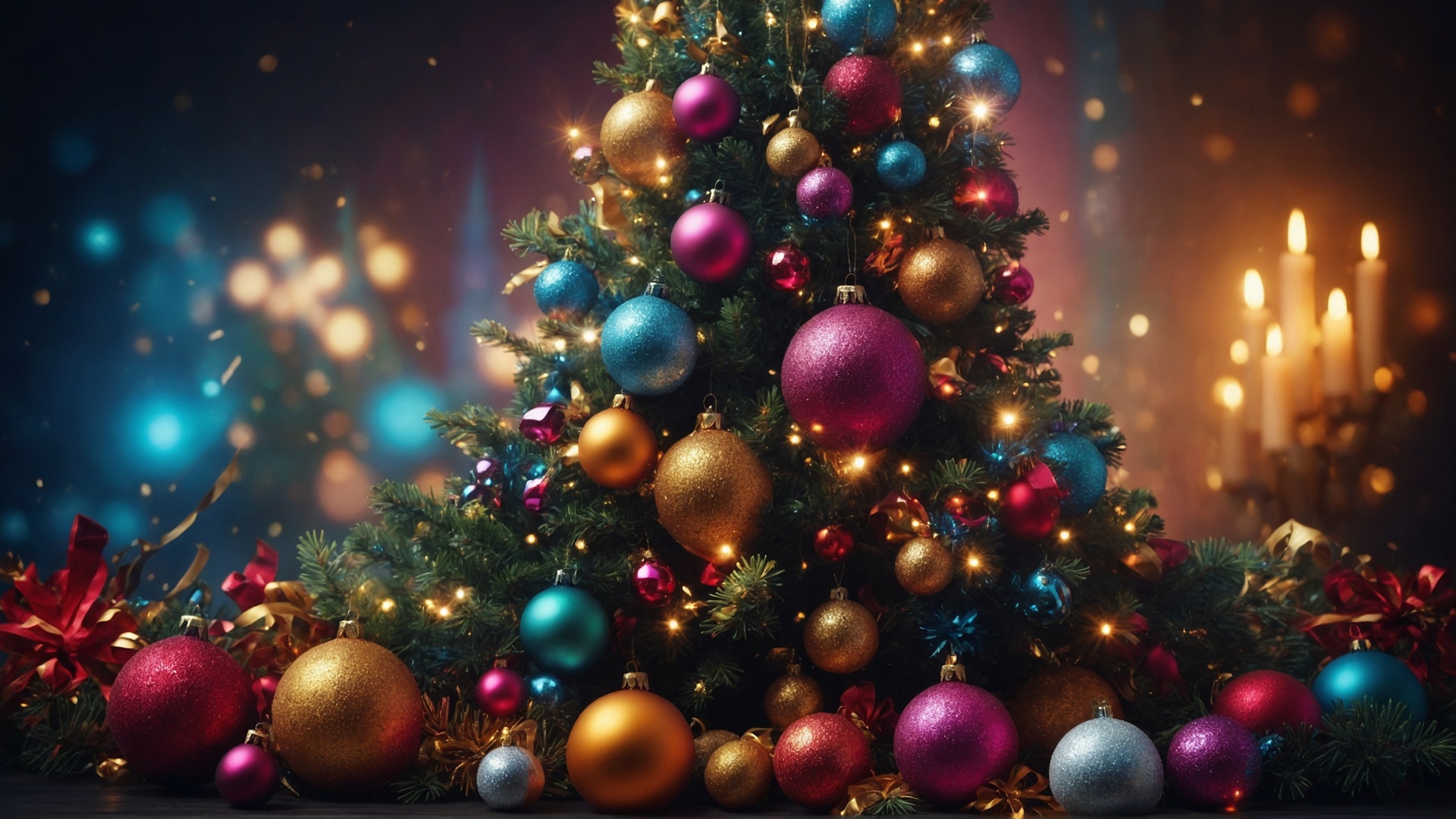 Decorated christmas tree