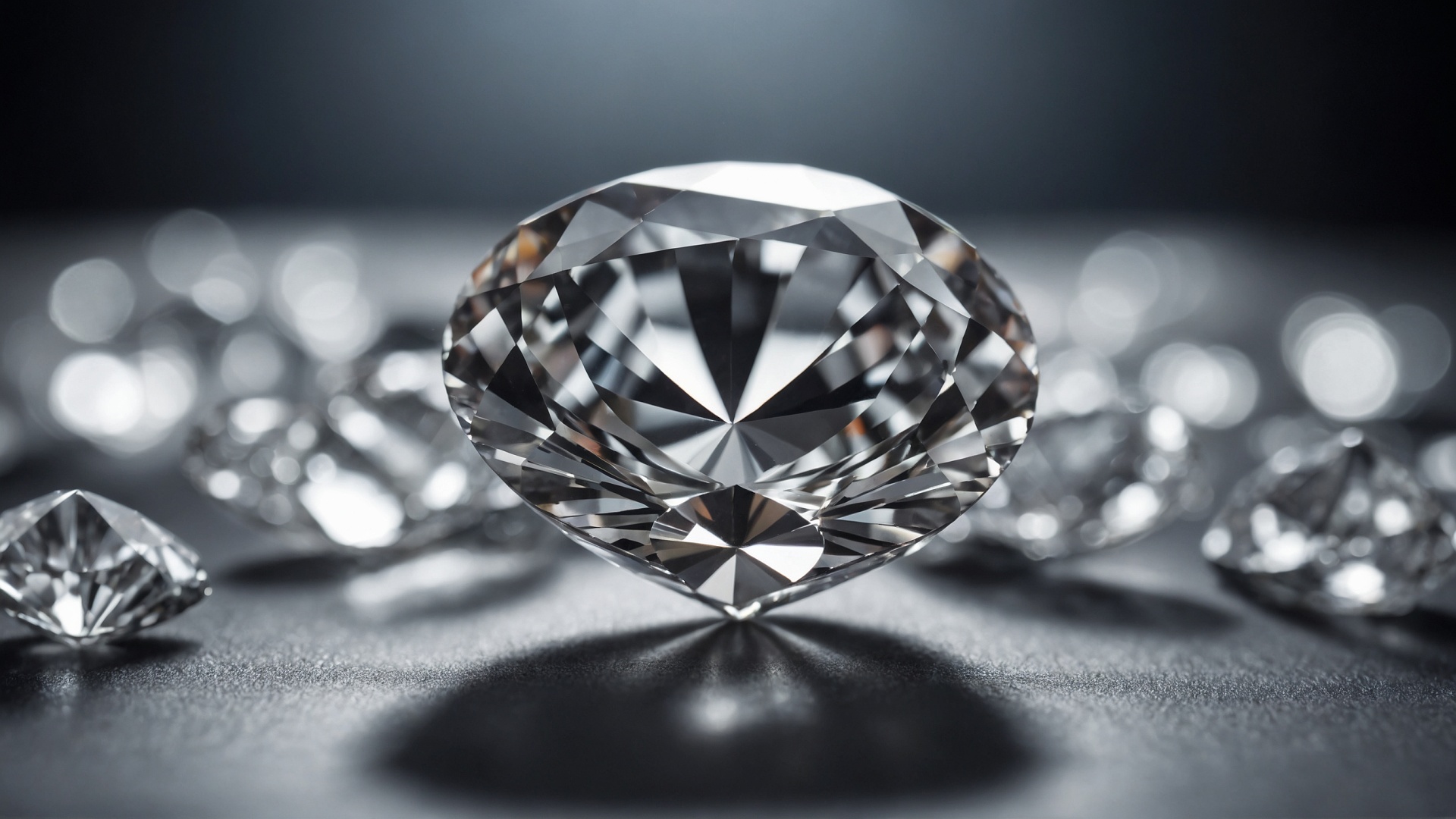Brilliant diamond closeup