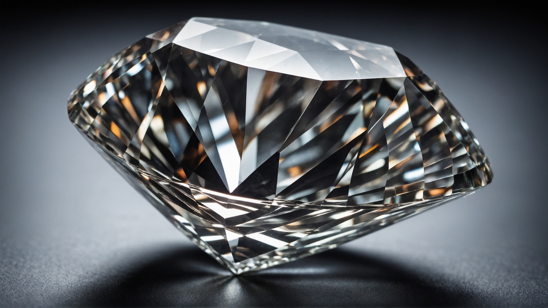 Brilliant diamond closeup