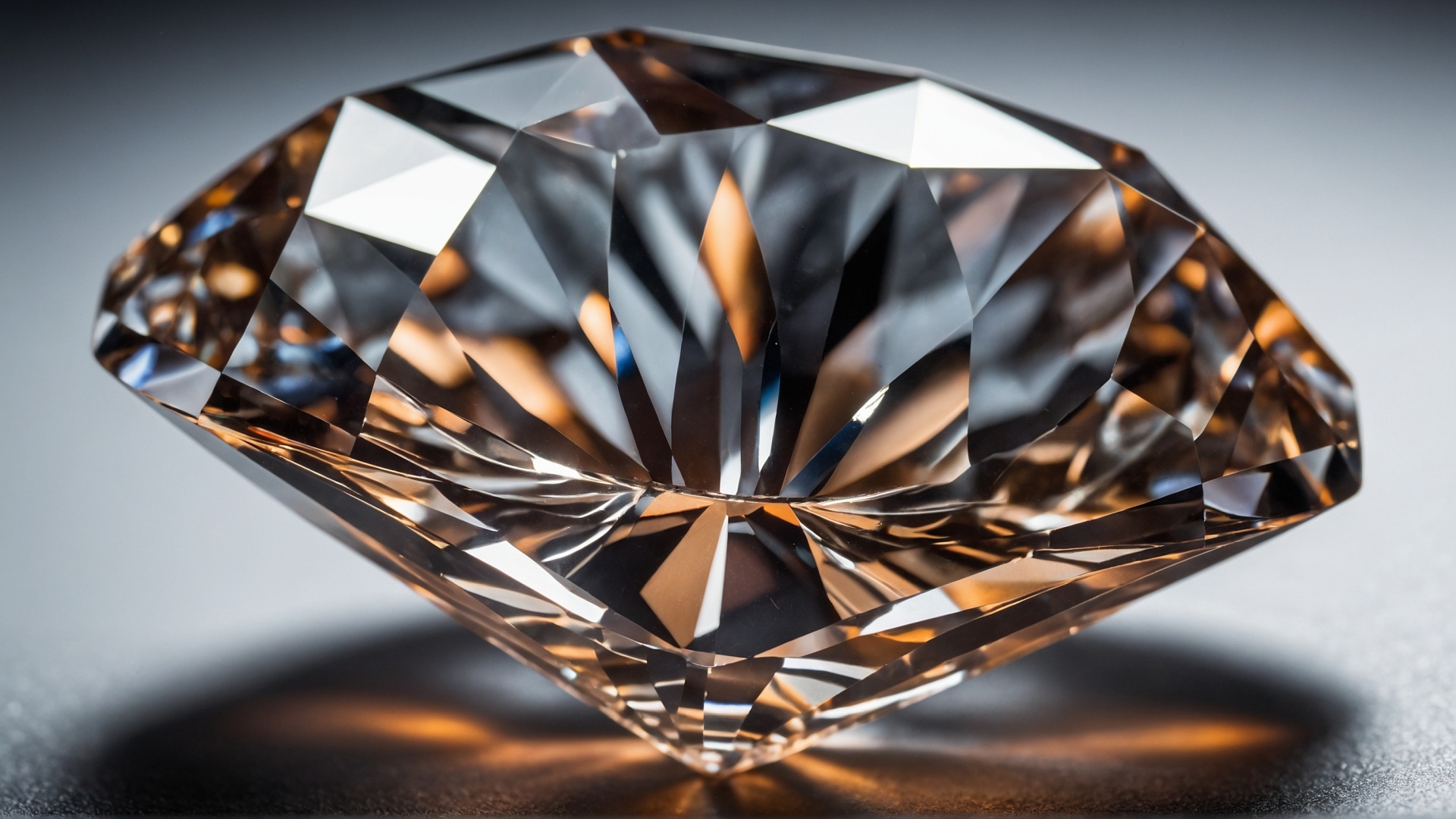 Brilliant diamond closeup