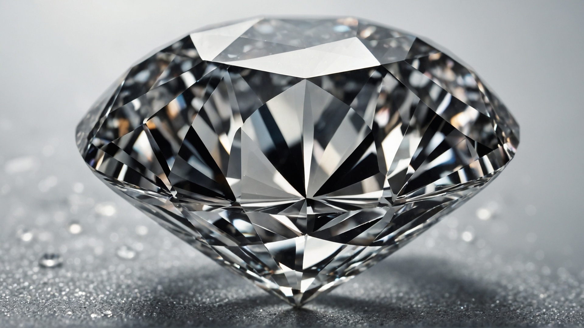 Brilliant diamond closeup