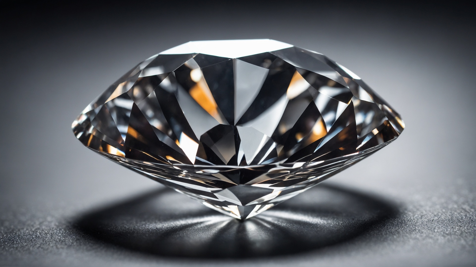 Brilliant diamond closeup