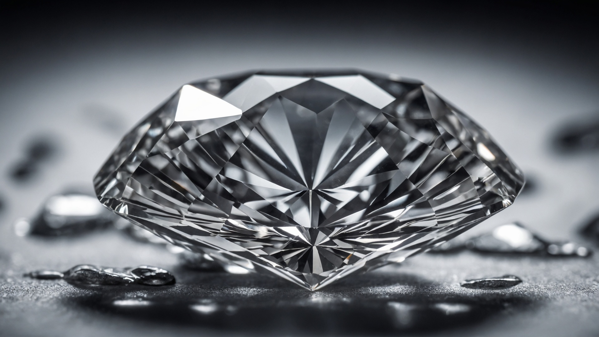 Brilliant diamond closeup