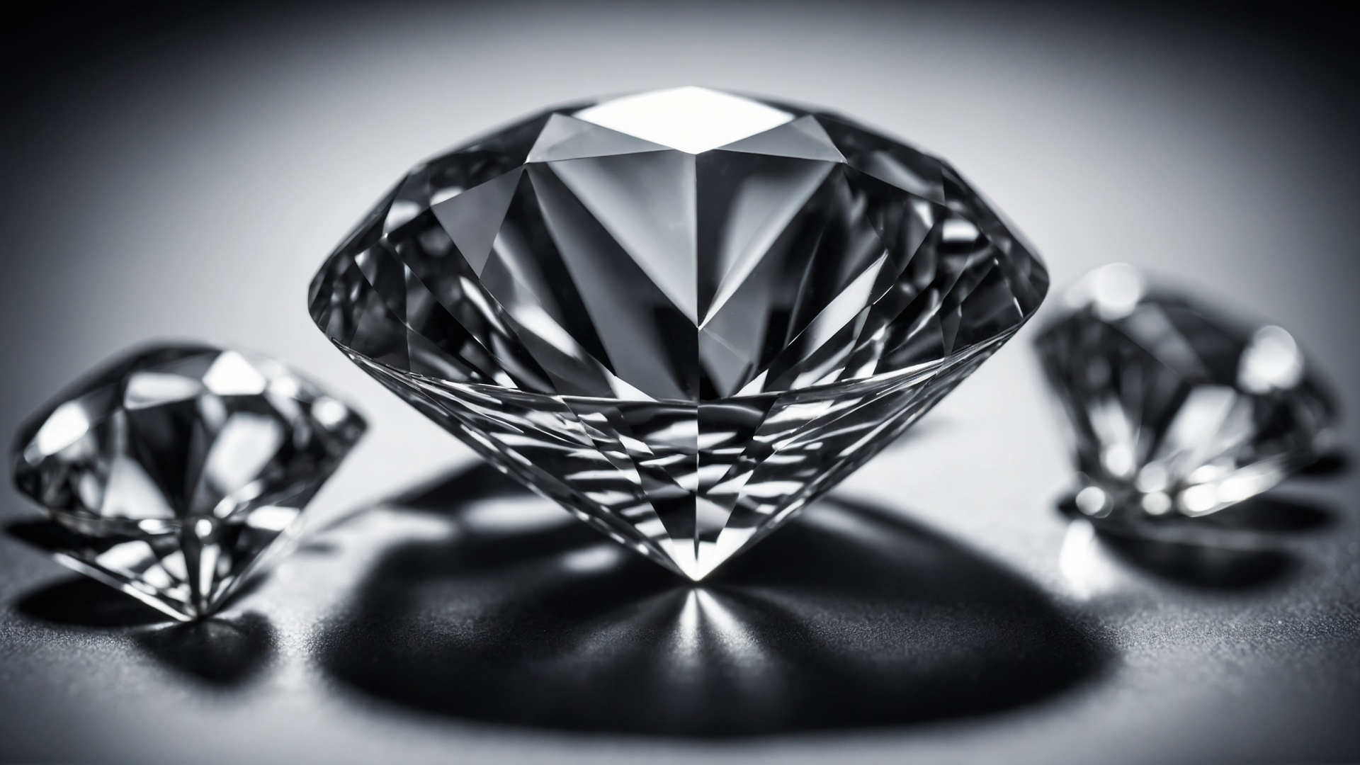 Brilliant diamond closeup