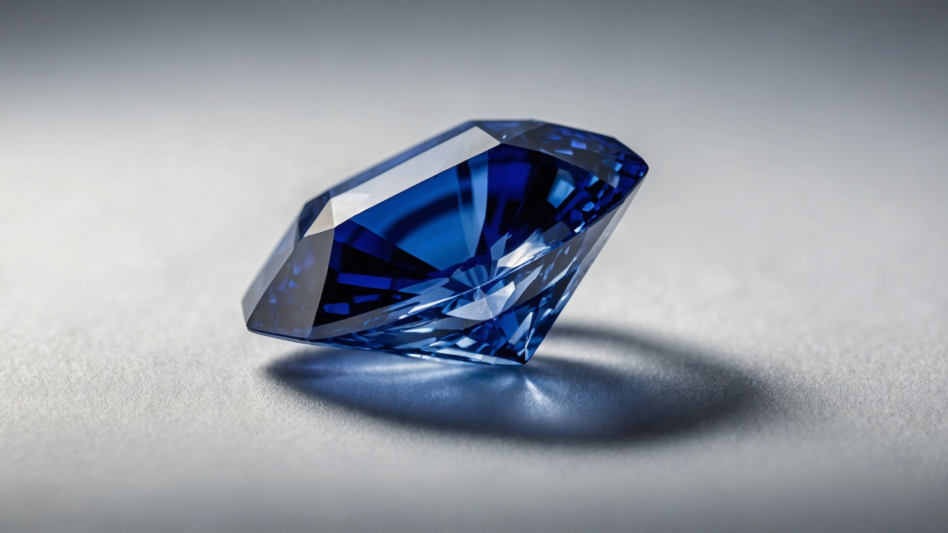 Brilliant sapphire closeup