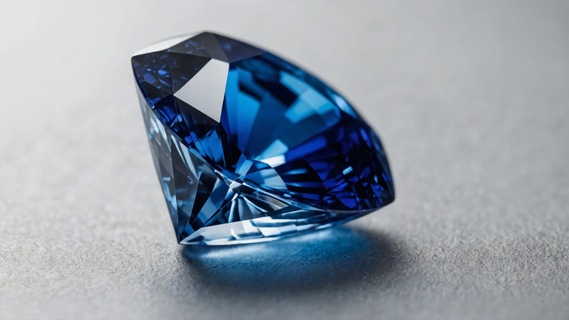 Brilliant sapphire closeup