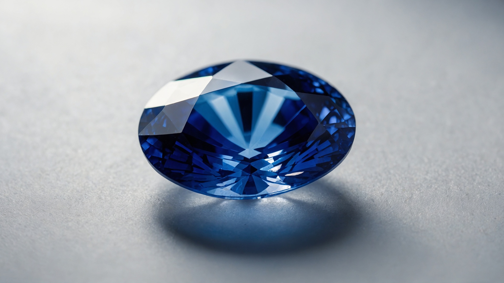 Brilliant sapphire closeup