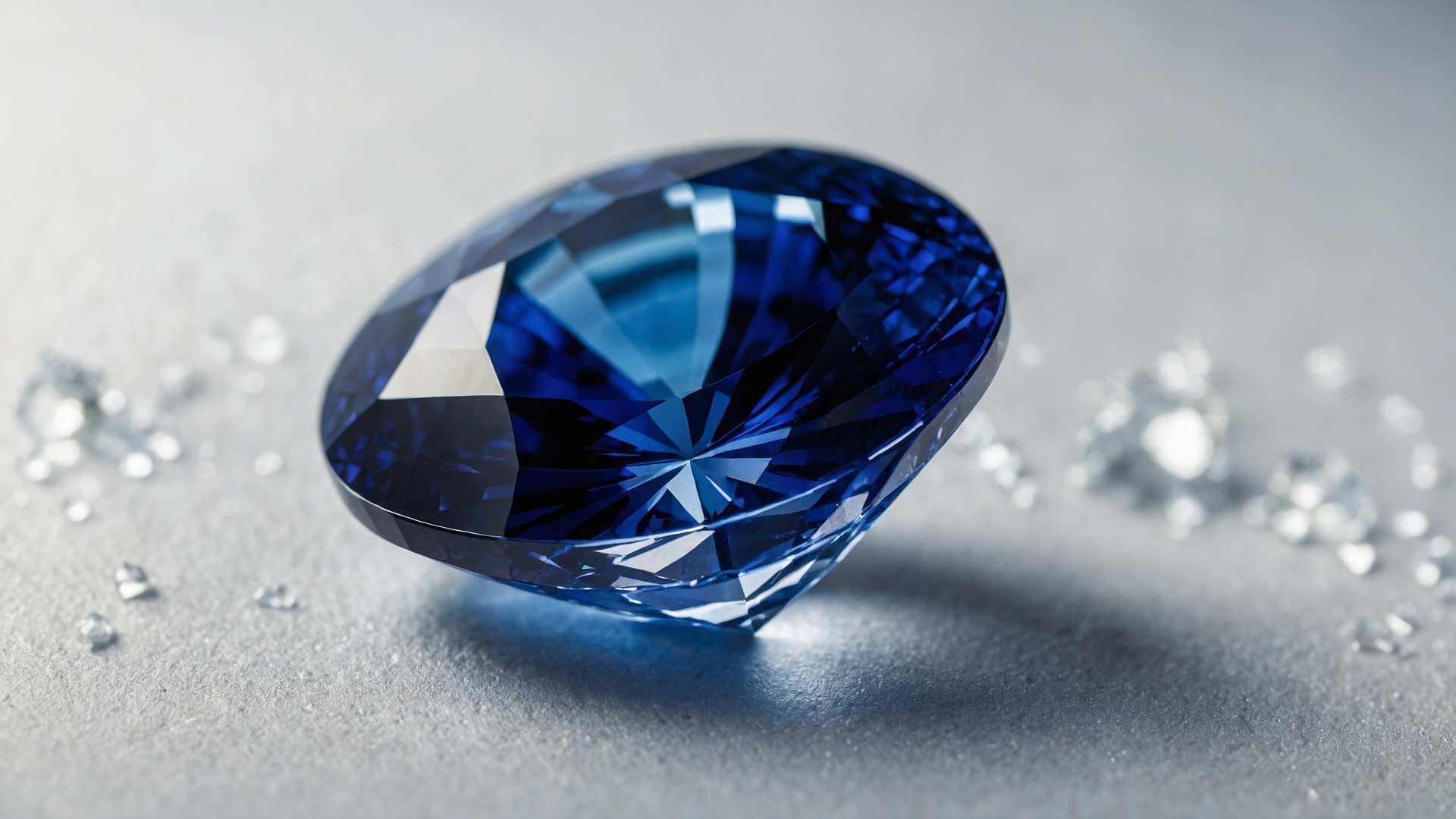 Brilliant sapphire closeup