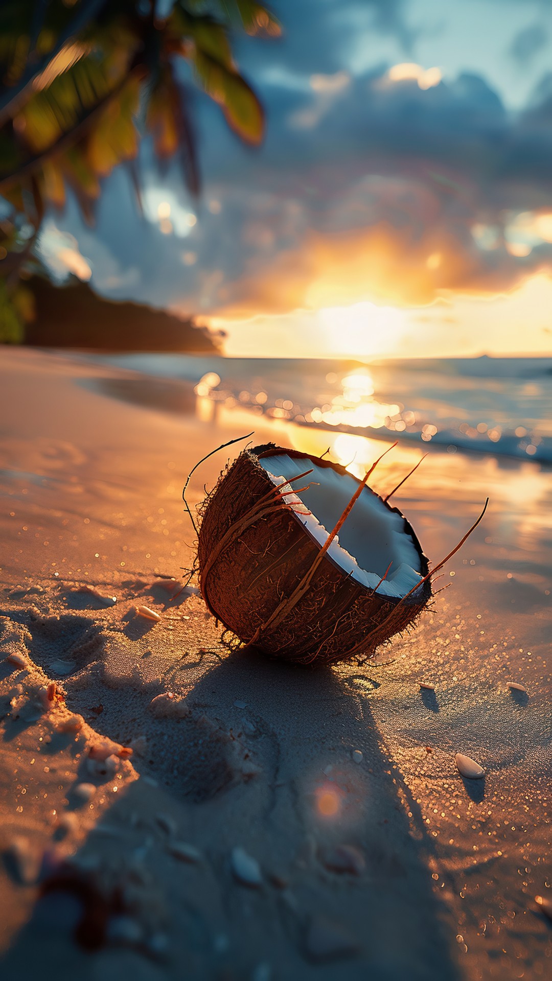 Coconut on the beach