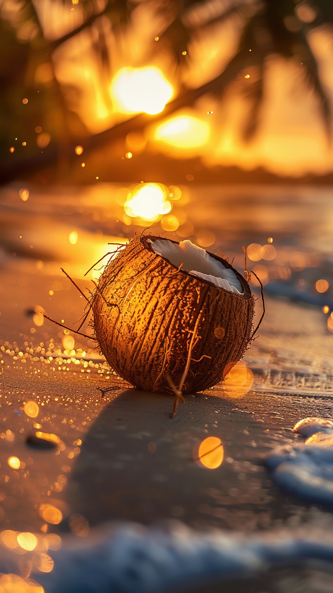 Coconut on the beach