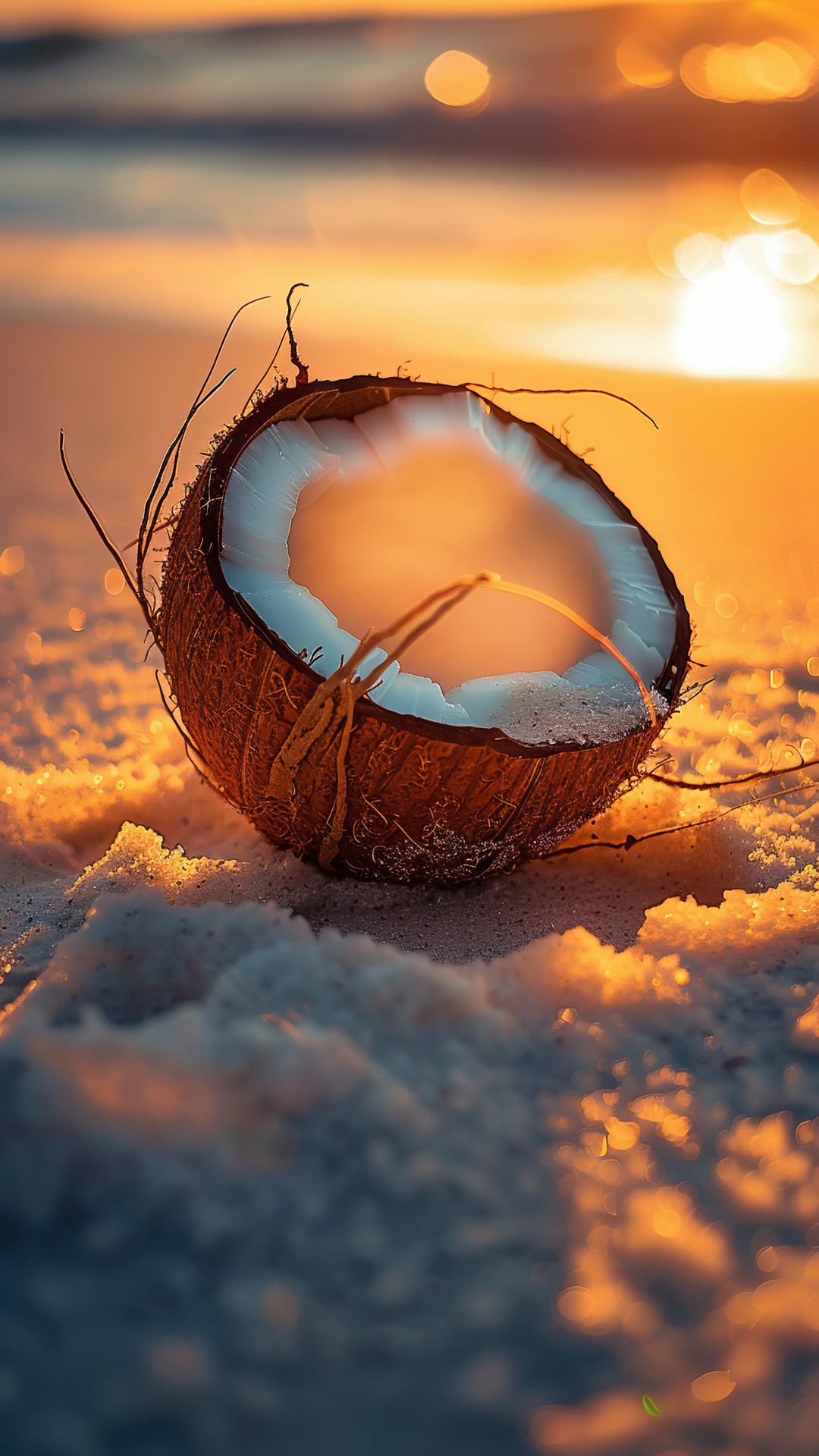 Coconut on the beach