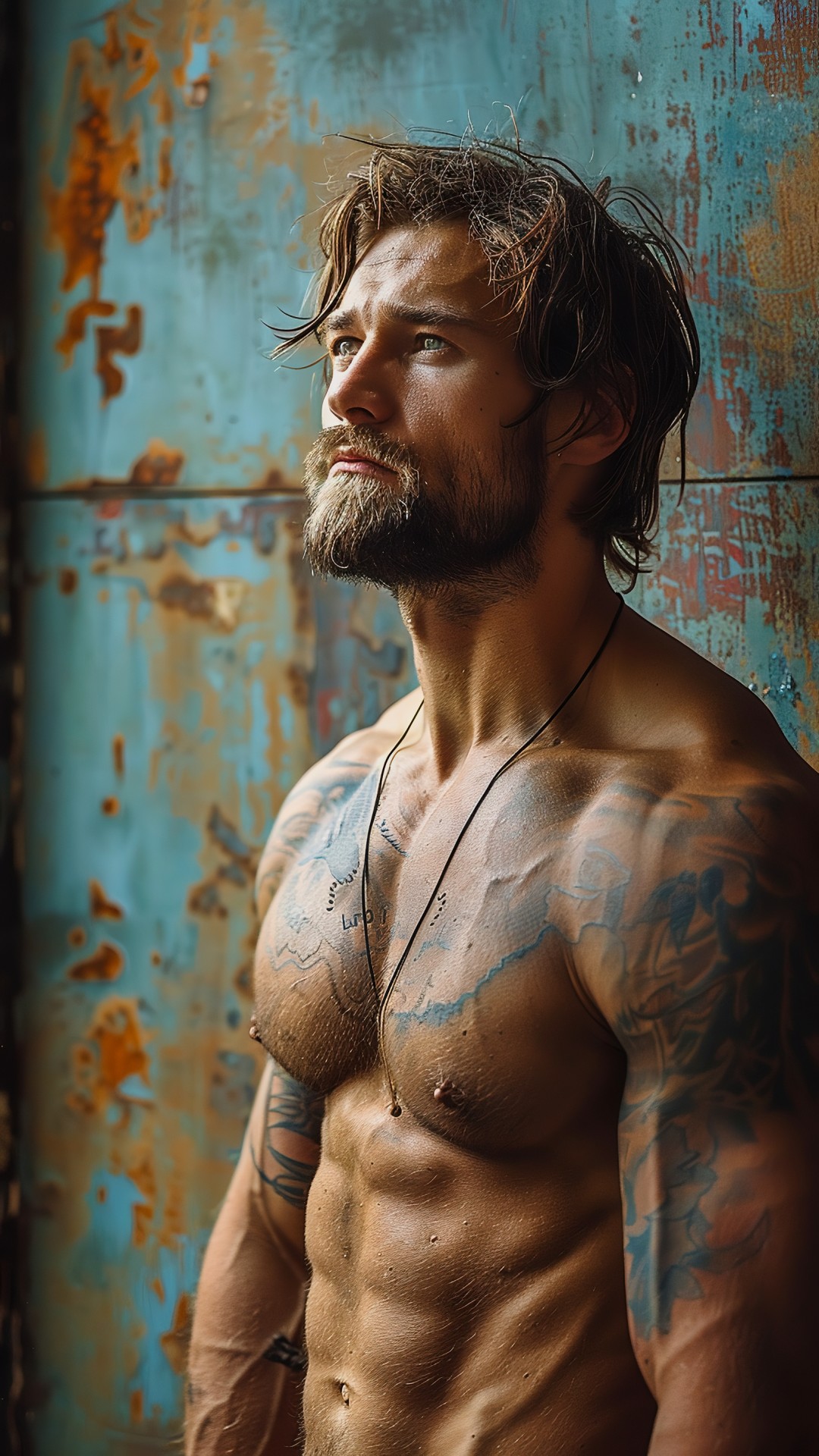 Muscular sporty man
