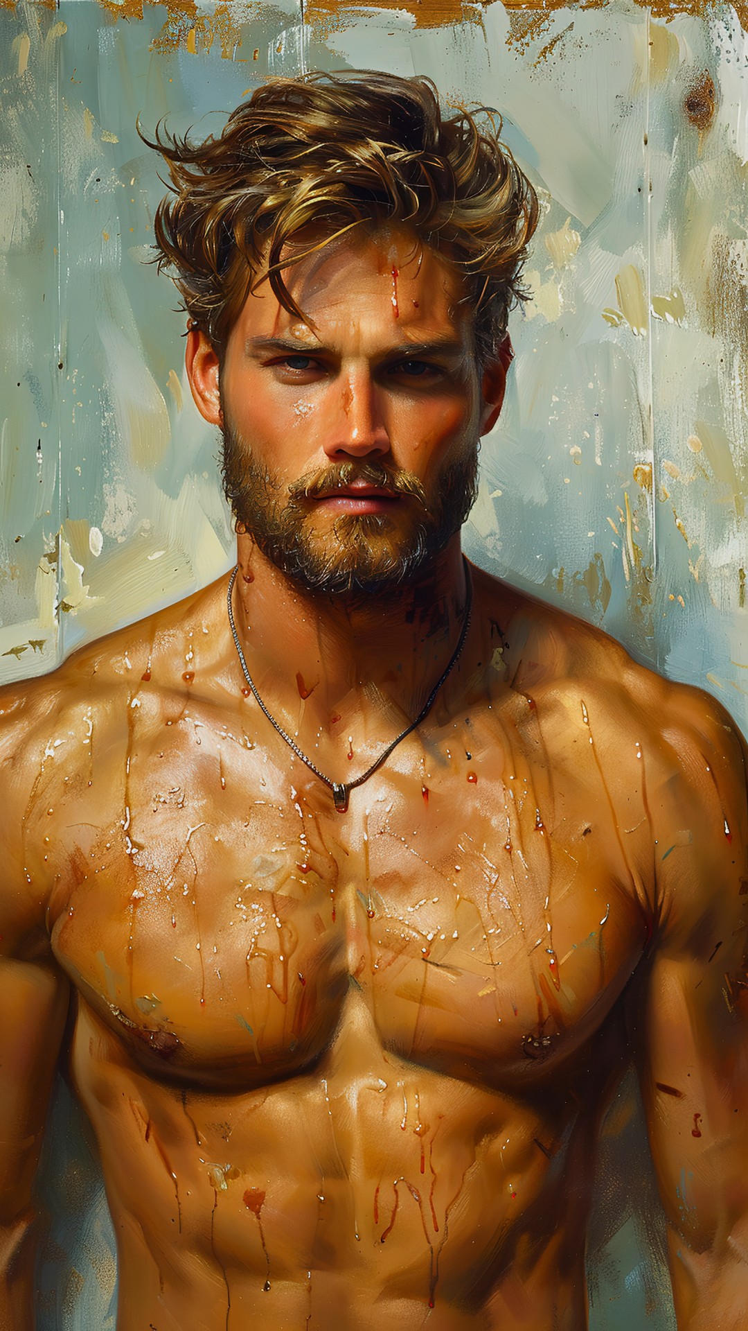 Muscular sporty man