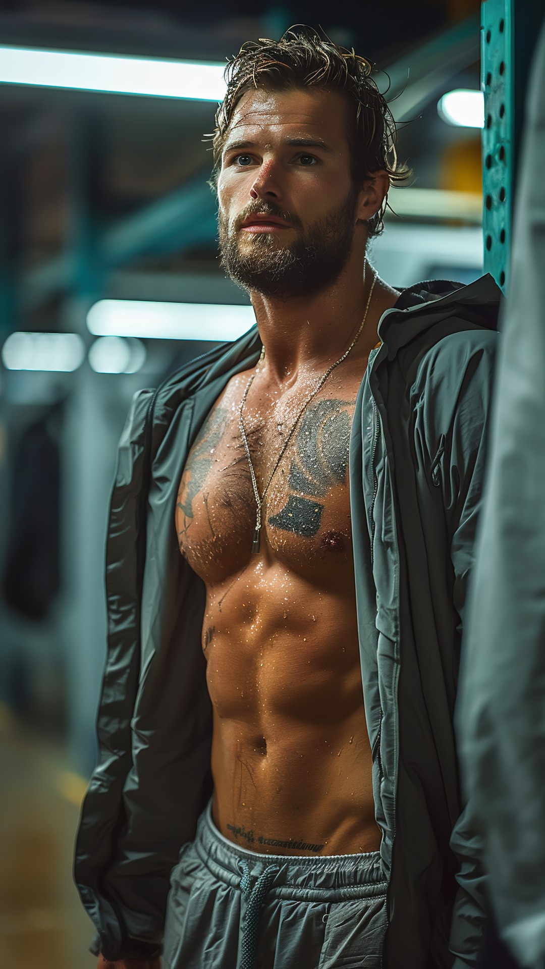 Muscular sporty man