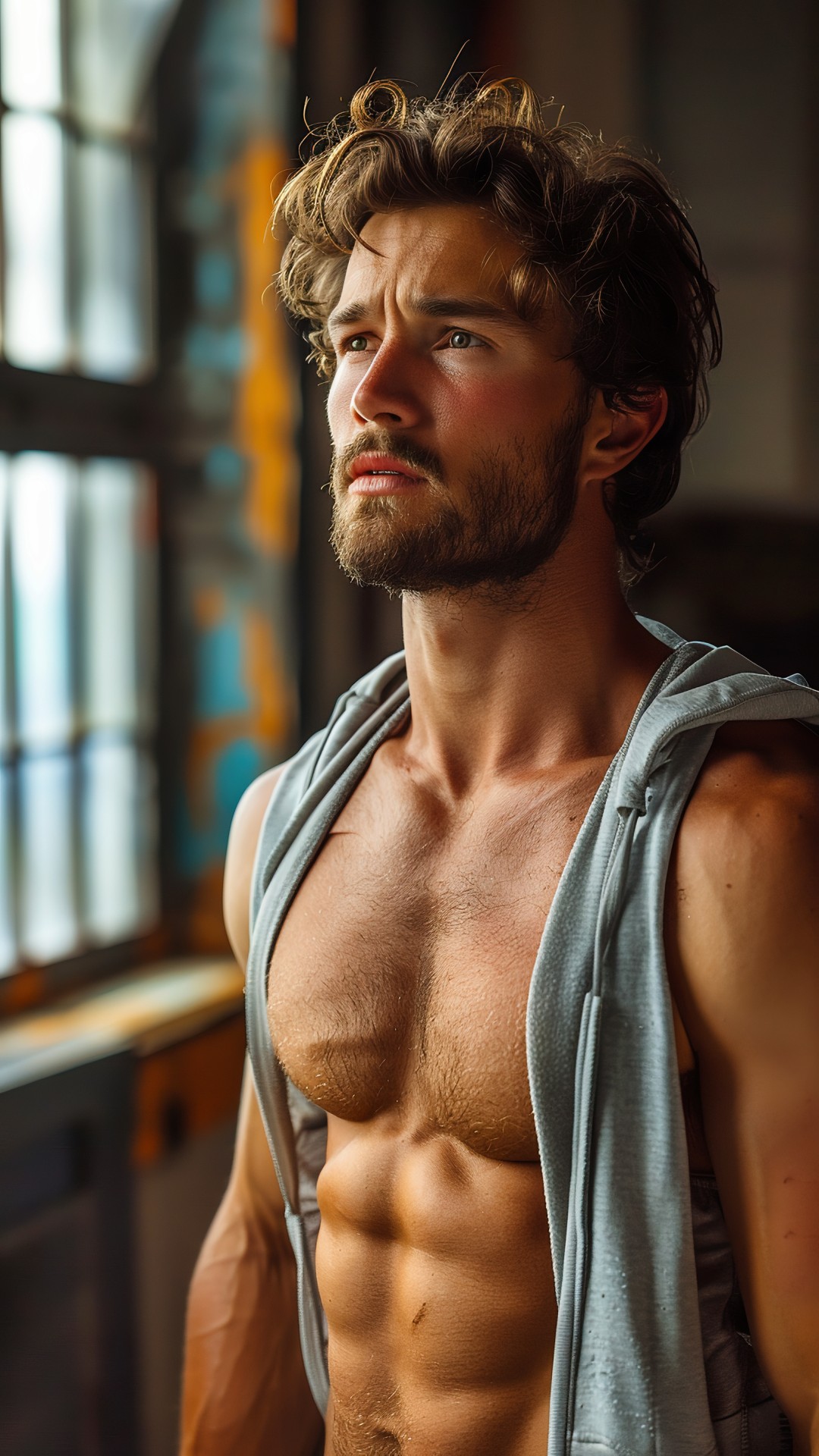 Muscular sporty man