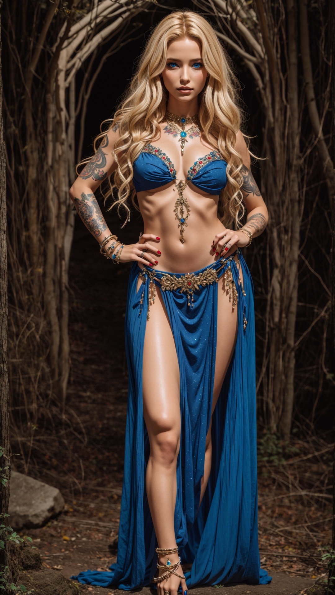 Freewallpaper24 phone wallpaper beautiful blonde woman with fantasy dress 1
